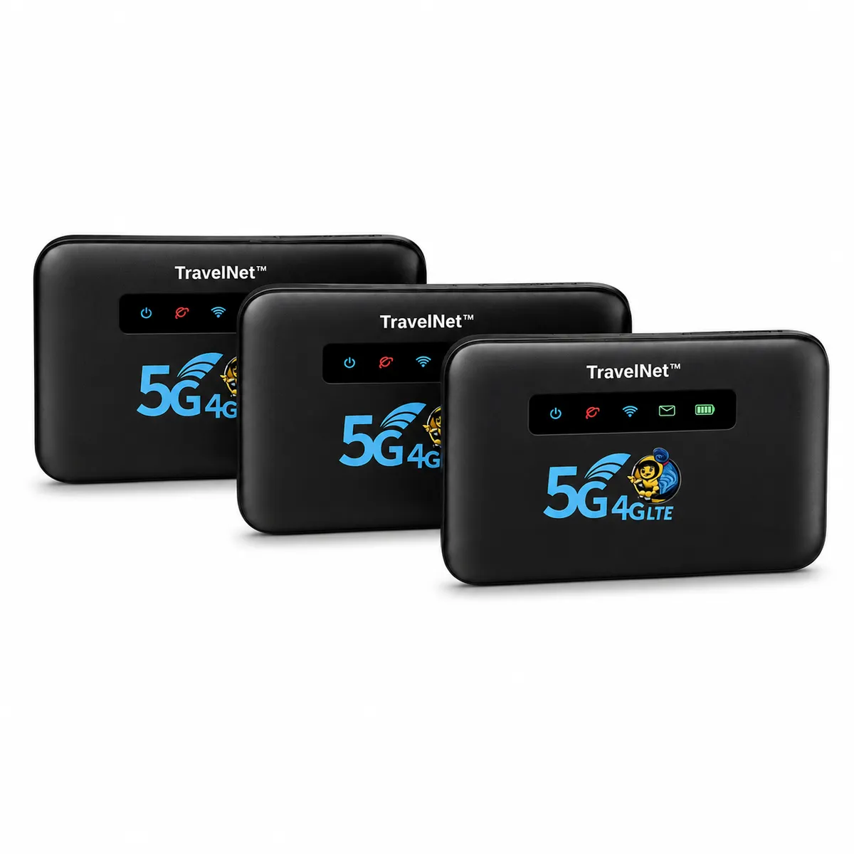 Three TravelNet devices